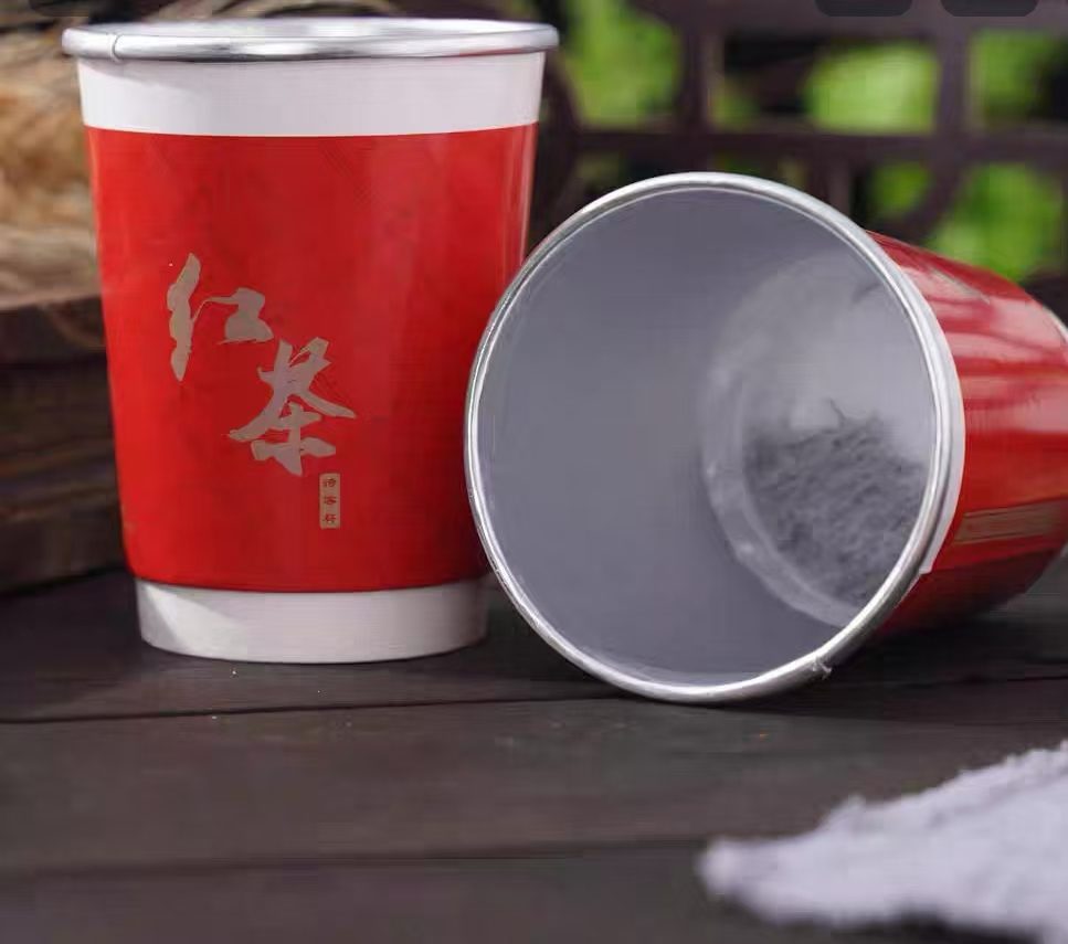 办公杯茶(红色铁罐装)