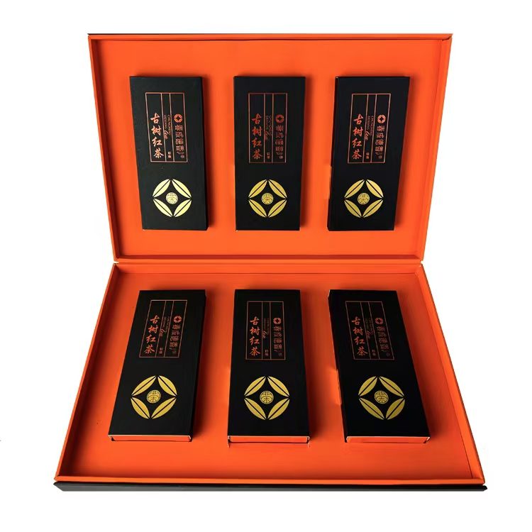 高档红茶礼盒(古树红茶6罐装)